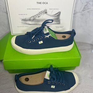 Cariuma OCA Low Blue Canvas Unisex Size 8.5 Women/7 Men NWT